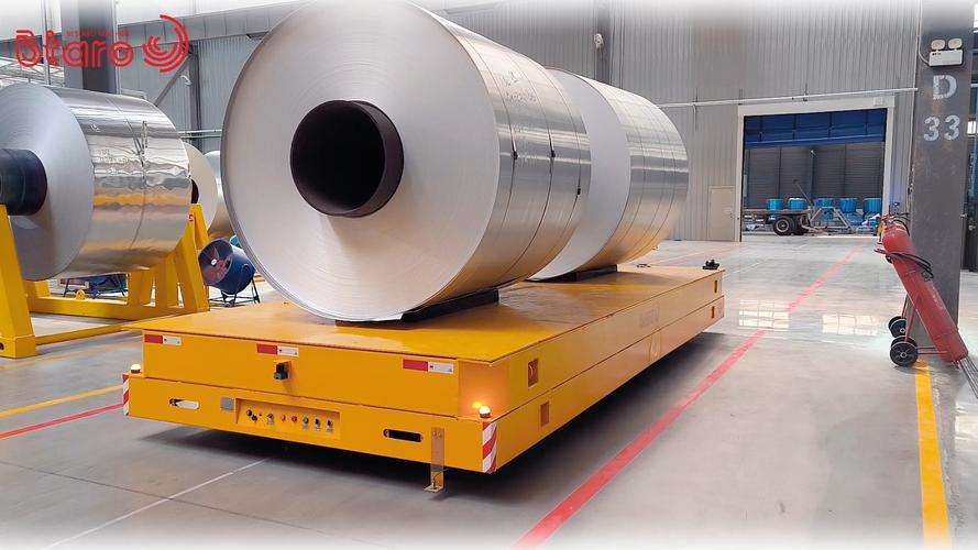 無(wú)軌電動(dòng)平車在工廠鋼卷料運(yùn)輸與倉(cāng)儲(chǔ)服務(wù)中的應(yīng)用與優(yōu)勢(shì)